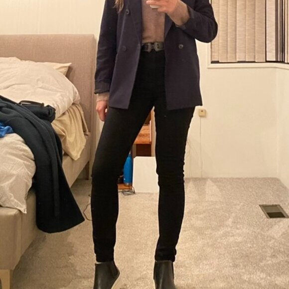 Frank and Oak High Waisted Black Skinny Jeans - Picture 3 of 3